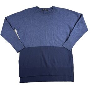 Athleta‎ Sweater Womens XS Blue Wool Cashmere Stargazer Pullover Tunic Casual